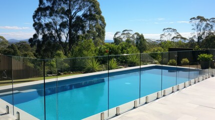 Obraz premium fencing water repellent glass