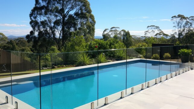 fencing water repellent glass