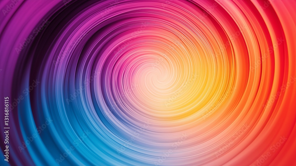 Aufkleber A gradient of shifting colors creating an endless loop effec