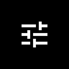 Obraz premium T Shapes Pattern Emoji 