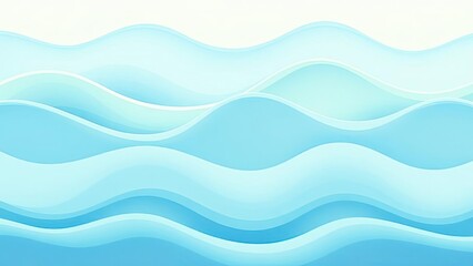 Abstract Blue Wave Background Ocean Water Serenity Design