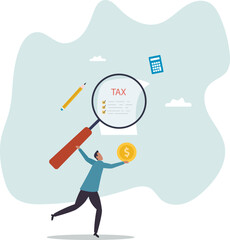 Tax planning, financial strategy for tax optimization, reduction or refund,character for design
