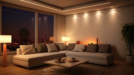 modern living room lighting