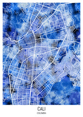 Cali ColombiaCity Map