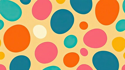 Colorful Abstract Circles Pattern Background Texture Design
