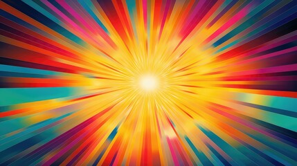 Obraz premium radiating graphic sun
