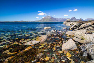 rocky coast of the sea
