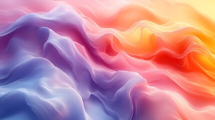 Obraz premium Colorful soft waves abstract vibrant gradient background high resolution hd image