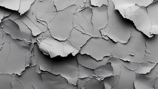 Professional Image of Torn and Textured Grey Paper Sheets in Paris, France
