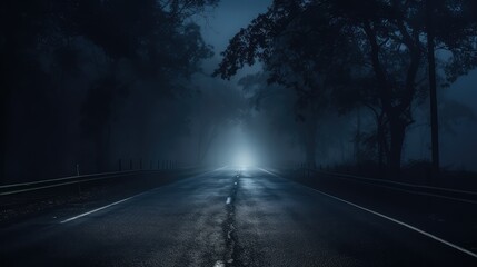 ethereal dark road background