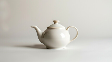 teapot on an isolated white background, object focused, png, stock image, hd quality