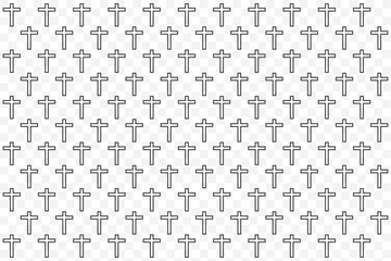 Cross or plus symbol decoration illustration vector. Seamless grid pattern: subtle halftone design featuring repeated small hatch crosses and tiny elements. EPS 10.
