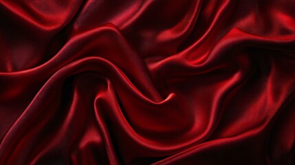 Obraz premium Abstract Luxury Cloth Background with Wavy Folds of Green Fabric - Elegant, Modern, and Stylish Texture Design