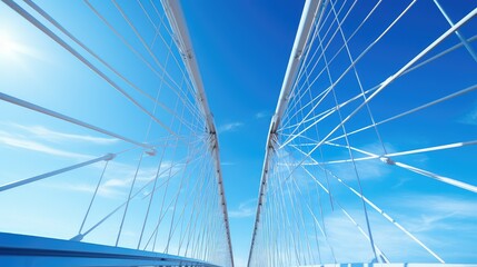 Fototapeta premium structure cable stay bridge