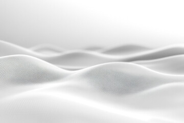 A smooth white background features soft, flowing curves that evoke a tranquil techno aesthetic, perfect for digital designs