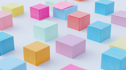 Fototapeta premium Sticky notes product shoot, on an isolated white background, object focused, png, stock image, hd quality, blog post