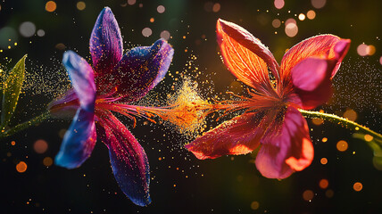 Cross-Pollination Between Two Different Flower Species