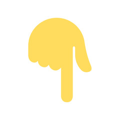 Backhand Index Pointing Down 