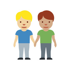 Two Boys Holding Hands