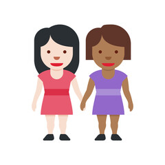 Women Holding Hands Icon
