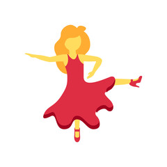 Fototapeta premium Dancing Woman Icon 