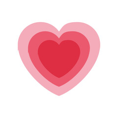 Layered Heart Icon
