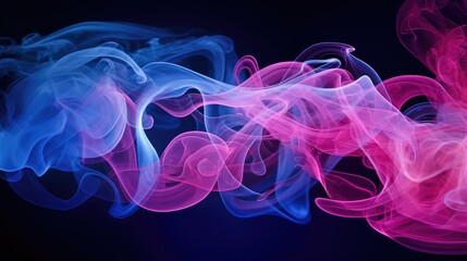 Fototapeta premium scene blue pink smoke