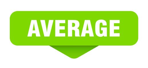 average sticker. average sign on transparent background