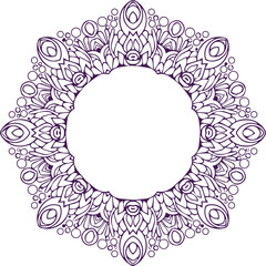 Beautiful flower art and mandala vector design