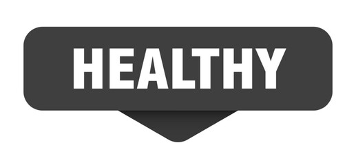 healthy sticker. healthy sign on transparent background