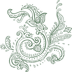 Beautiful flower art and mandala vector design