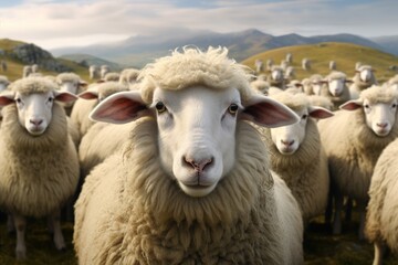 Obraz premium flock of sheep
