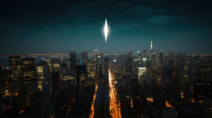 Fototapeta premium photograph arrow lights