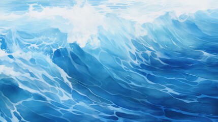 Obraz premium water navy blue