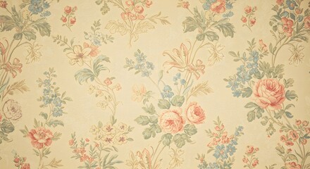 Pastel Watercolor Floral Wallpaper