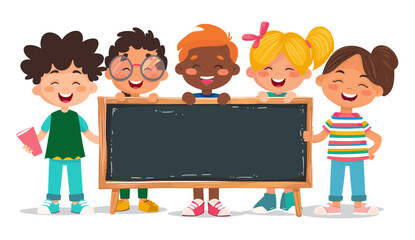 Funny Children, Empty Blackboard, Kids Drawing, Happy Kids, School Classroom, Learning Fun, Kids Artwork, Playful Children, Kids Education, Classroom Activities © aura studio