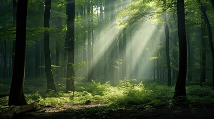 Obraz premium light green rays