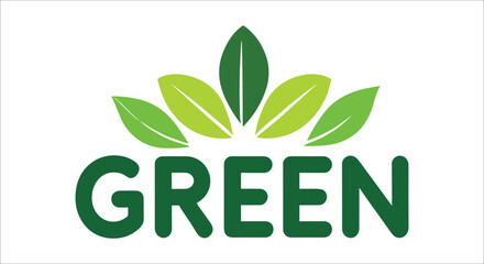 Green leaf nature logo vector design. Green leaf logo vector for eco-friendly, organic, and nature companies. Modern green leaf logo for organic and natural brands. Vector nature logo with green leave