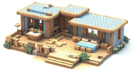 Pixelated Home Design, Interior View
