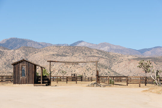 Rustic Desert Landscape in Pioneertown near Joshua Tree National Park