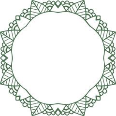 Beautiful flower art and mandala vector design