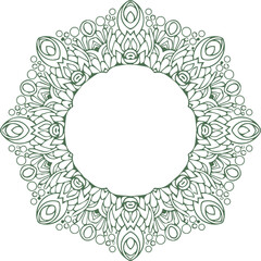 Beautiful flower art and mandala vector design