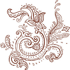 Beautiful flower art and mandala vector design