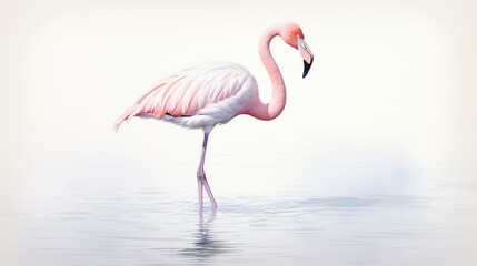 Fototapeta premium minimalist water color pink