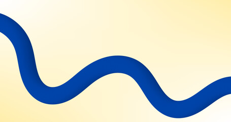 abstract background with blue wavy lines on a yellow background.