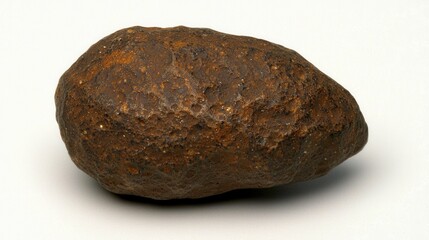 Oval Stone on White Background (1)