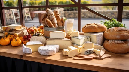 Fototapeta premium variety farmers market table