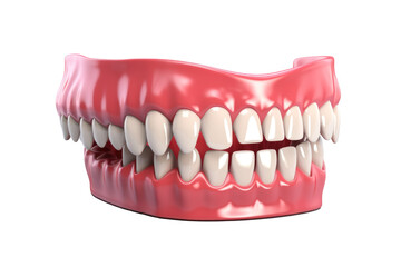 teeth isolated on white background