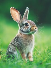 Obraz premium Young Bunny in Grass