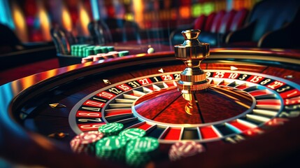 Obraz premium excitement casino table